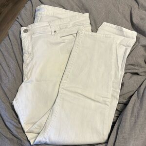 Loft white jeans. Size 18